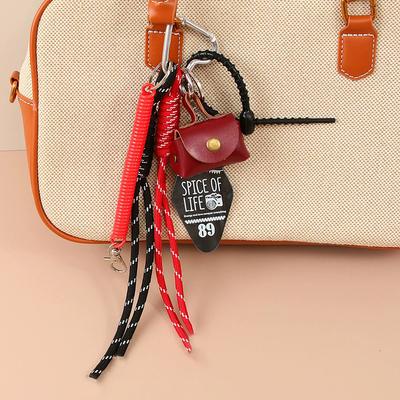 Designer Woven Rope Mini Bag Keychain Small Items Accessory Handbag Pendant Bag Charms for Women