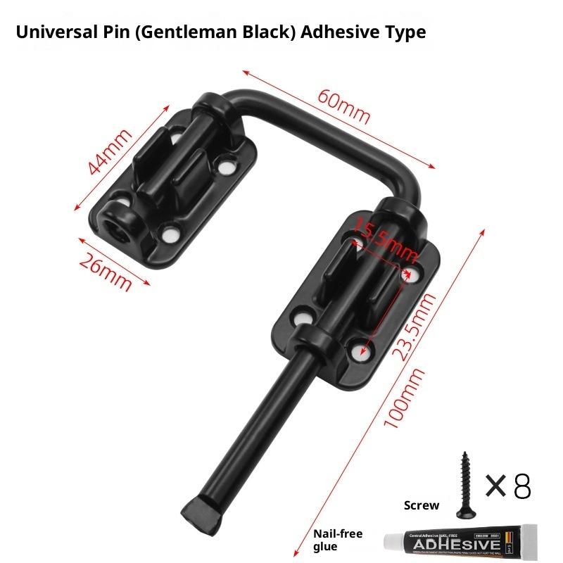 1Pcs Durable Aluminum Alloy Door Latch Lock 90/180 Degree Gate Latch Safety Anti-Theft Buckle Door Bolts Door Buckle Hardware