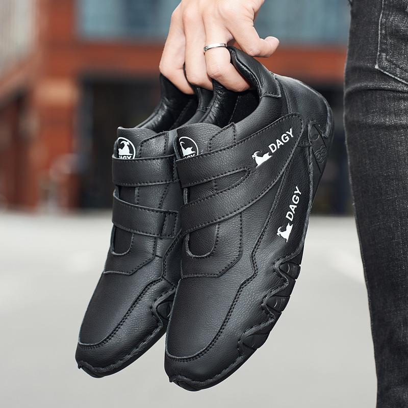 

Мужские туфли DAGY ram, модные универсальные высокие белые туфли, повседневные кожаные туфли, натуральная кожа, мягкая подошва, мягкие кожаные мужские ботинки Martin 38