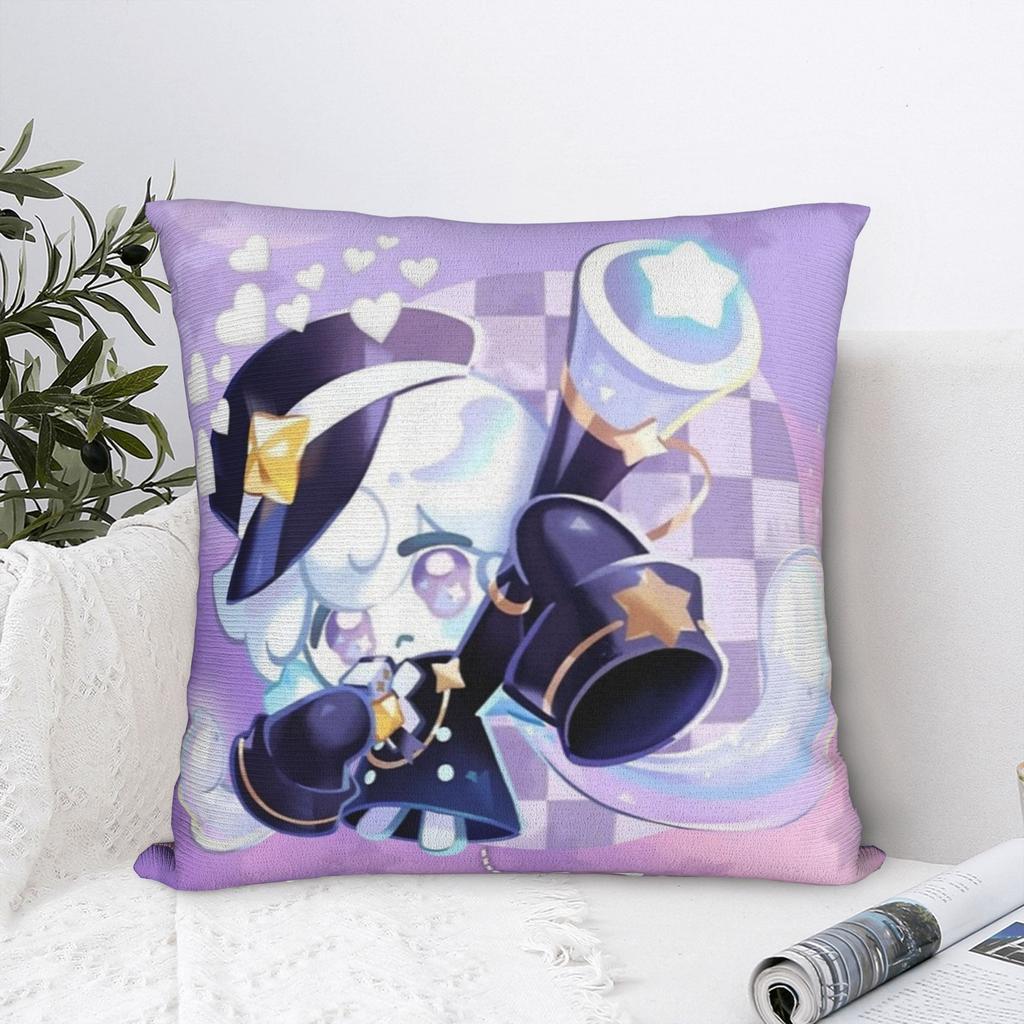Milky Way Cookie Pillowcase Polyester Cushion Cover Decorations Cookie Run Kingdom Throw Pillow Case Cover Home Square 18'