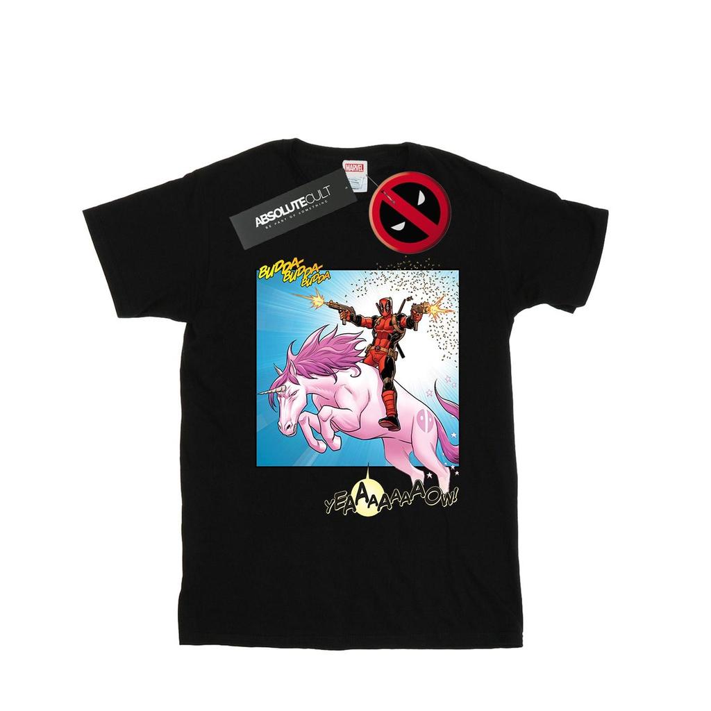 Marvel Womens/Ladies Deadpool Hey You Cotton Boyfriend T-Shirt