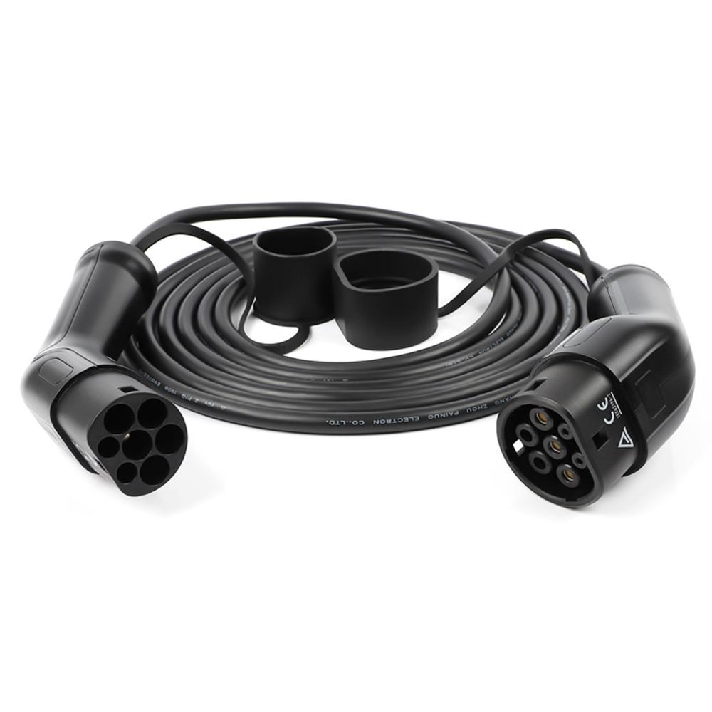 ANDAIIC Mode 3 EV Charger Cable Type 2 To Type 2 IEC62196 32A 3 Phase 5m Length