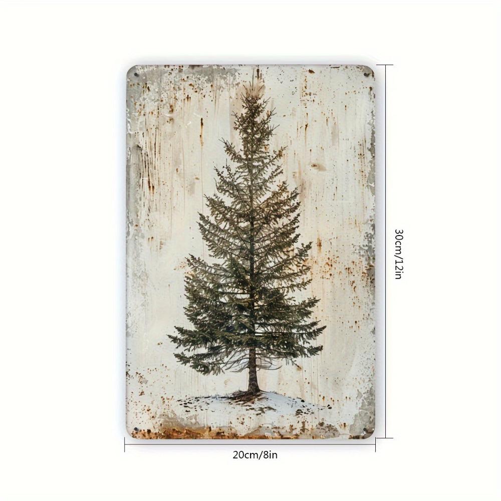 Antique tree metal tin sign iron foil carved wall art hanging iron painting indoor/outdoor decoration suitable for home