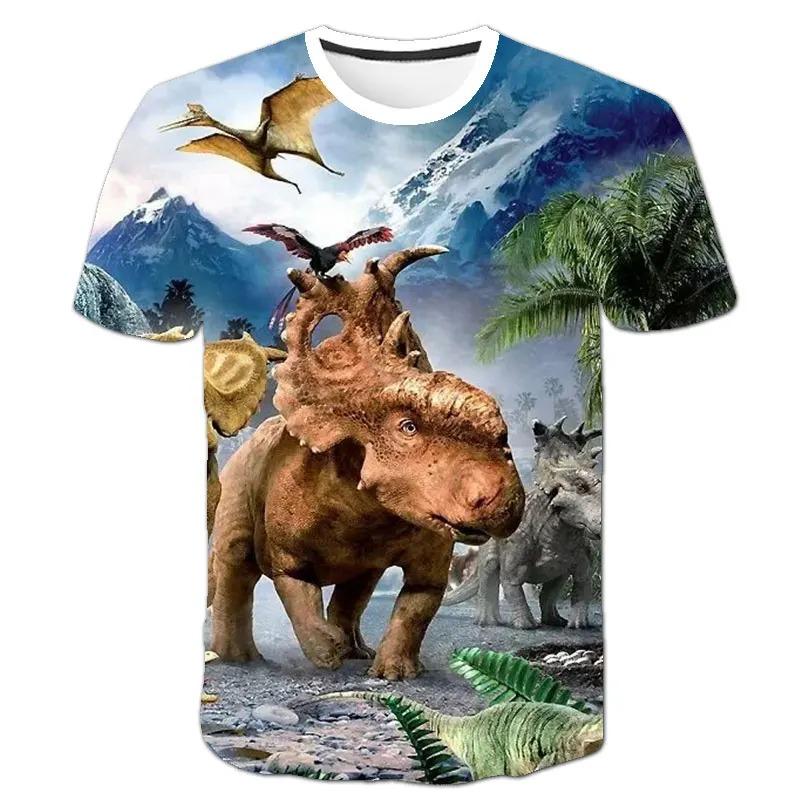 

Dinosaur T Shirt Children Birthday Gift Tshirts Baby Clothes Kids Boys Girls Dinosaur T-shirts 3D Printed Cartoon 170