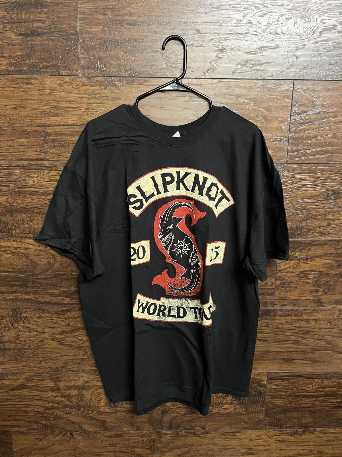 Slipknot T-shirt Patched Up 2015 World Tour Tee 2XL S