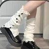 Lolita JK Knitted Leg Cover Harajuku Long Tube Stockings Fashion Y2K Leg Warmers  Girls