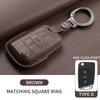 Leather Car Key Case Cover Shell Fob For Vw Volkseagen Passat B8 Magotan For Skoda Superb A7 Kodiaq Seat Protected Keychain Bag