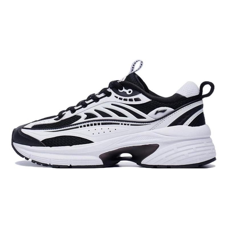 Li-Ning Yixing Lite Womens Low Top Casual Shoes White Black Lightweight Wear Resistant AGCT236-1 35.5