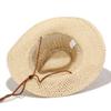 Hollow Cowboy Hat Handmade Sun Protection Hat Fashion Straw Hat