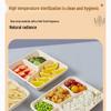 Sujie Degradable 4-Compartment Pulp Lunch Boxes with Lids