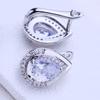 KNIKOO Clip Earrings For Women Cubic Zirconia Fashion Stud Earrings Jewelry For Wedding Party Gifts