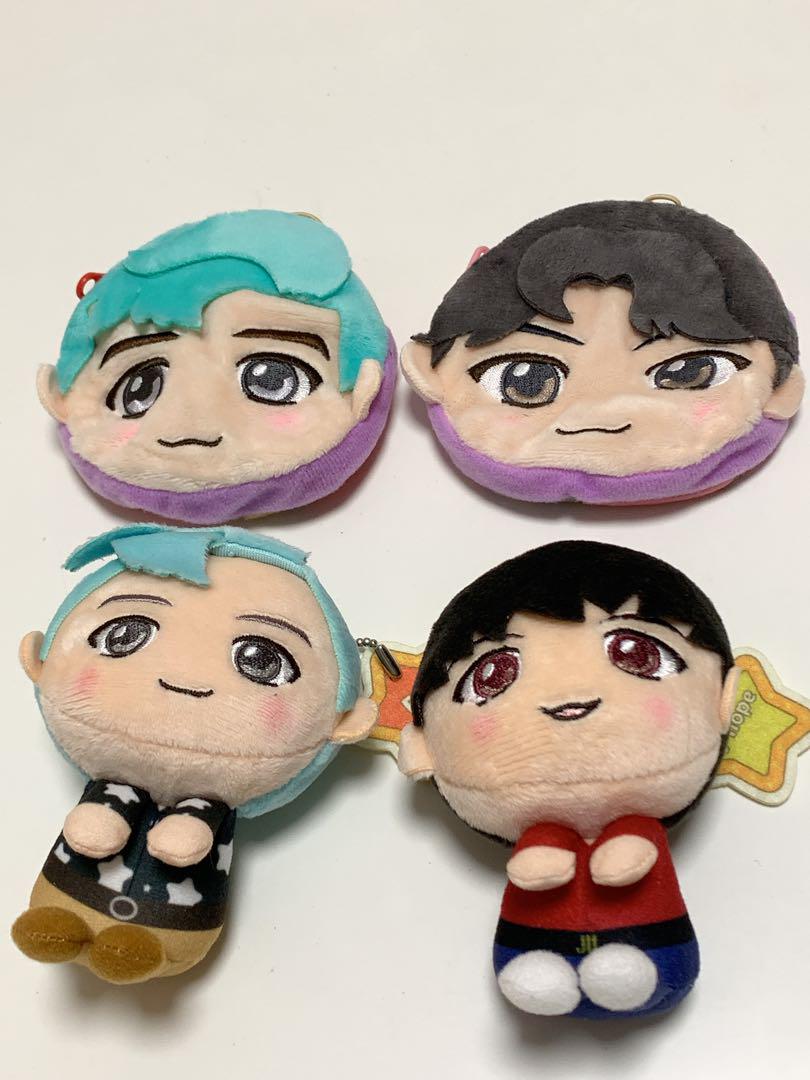 

[Б/У] 4 шт. плюшевых талисмана K-POP RM SUGA J-HOPE Pouch