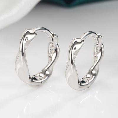 Earrings Women's Trend Personalized Ear Buckles Fashion Simple Small Earrings Wave Ear Jewelry