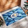 Manchester City Printed Flannel Area Rug Non Slip Soft Polyester Floor Carpet Indoor Decor Mat for Bedroom Living Room Sofa