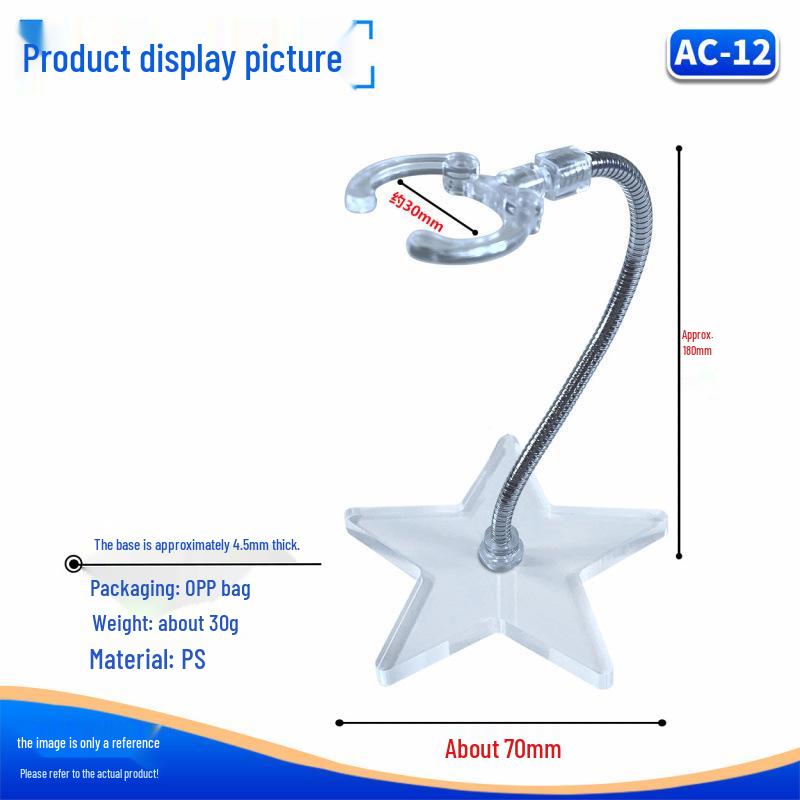 Magnetic Snake Bone BJD Gundam Stand with Flexible Base and Interface