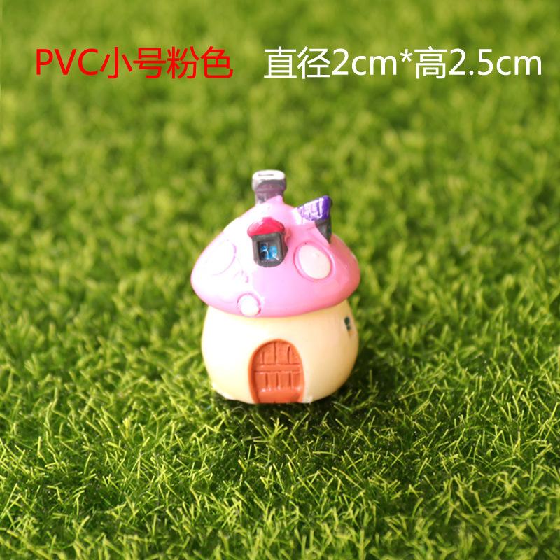 Mini Resin Moss Micro Landscape Decor Outdoor Fairy Miniature Garden Mushroom House Ornaments Handicraft Flower Pot Accessories