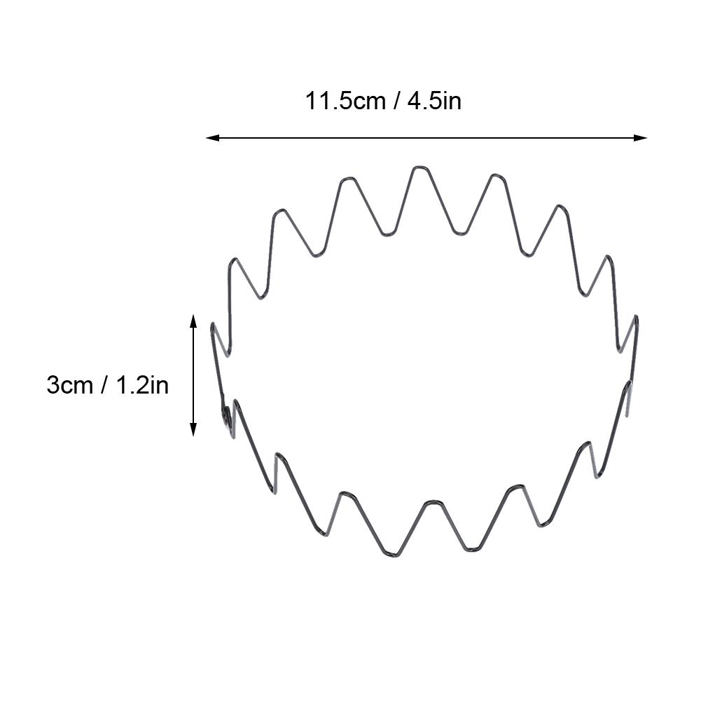 Blue ZOO Unisex Fashion Iron Wavy Hair Band Headband Sports Headwear Hair HoopWavy Hair Band