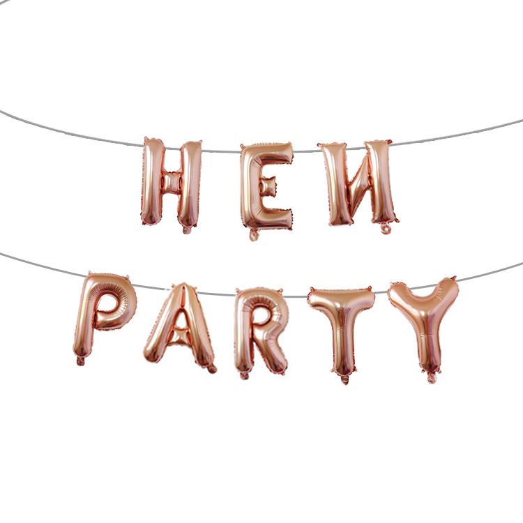 Rose Gold 'Bride to Be' Balloon Set for Wedding or Valentine's Day Party
