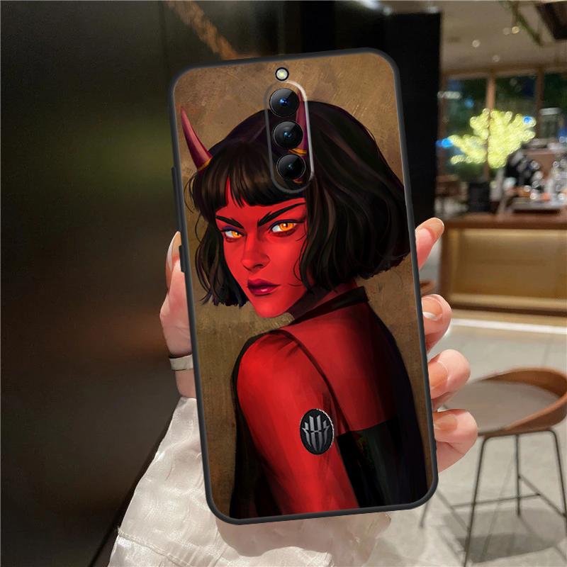 Devil Woman Case For ZTE Nubia Red Magic 11 10 9 8 8S 9S 10S Pro Plus 6 7 6S 7S For RedMagic 10 Air Cover