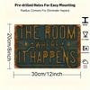 Vintage Hamilton The Room Where It Happens Metal Sign Retro Theater Pub Bar Decor