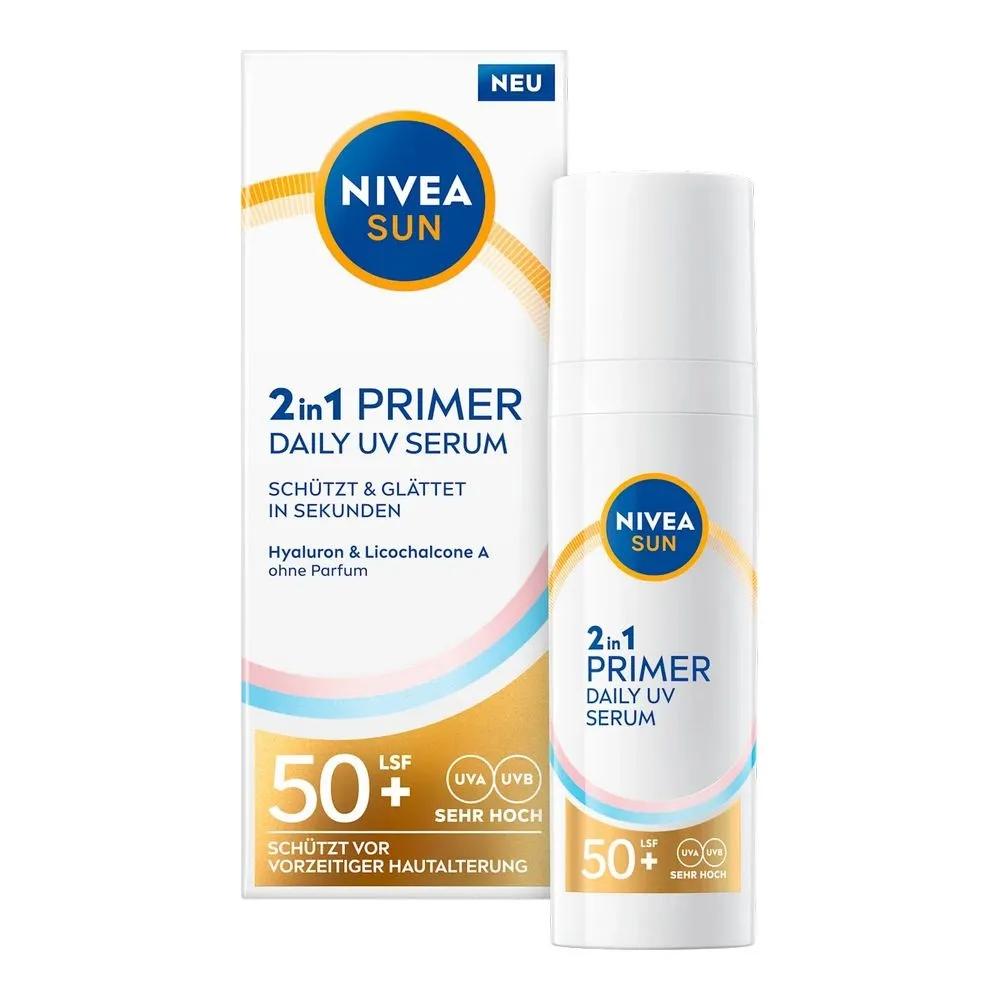 German Nivea 2-in-1 Primer Daily Sun Serum LSF50+ 30ml