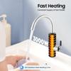 110V 3000W Instant Electric Hot Water Faucet, 304 Stainless Steel Kitchen Sink Faucet with LED Display for Home Bathroom