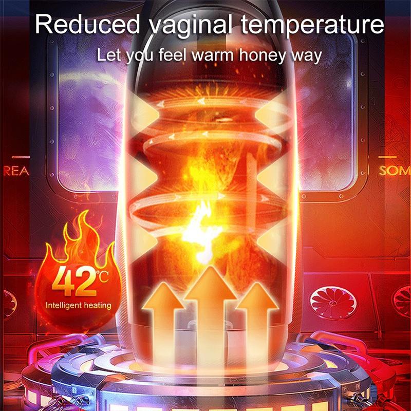 Masturbatore erotico maschile completamente automatico, tazza tascabile, stimolazione della figa realistica, vibratore per masturbazione adulta, giocattoli sessuali per uomini