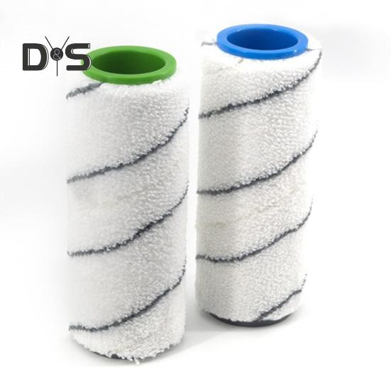 2Pcs Replacement Brush Roller Low Noise Washable Microfiber Hard Floor Cleaner Roller for Karcher FC3D FC5