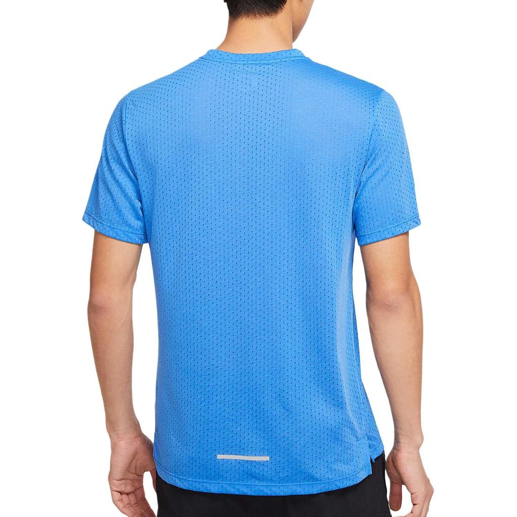 Nike T Shirts Men's Peace Blue Crew Neck Moderate AQ9920-402