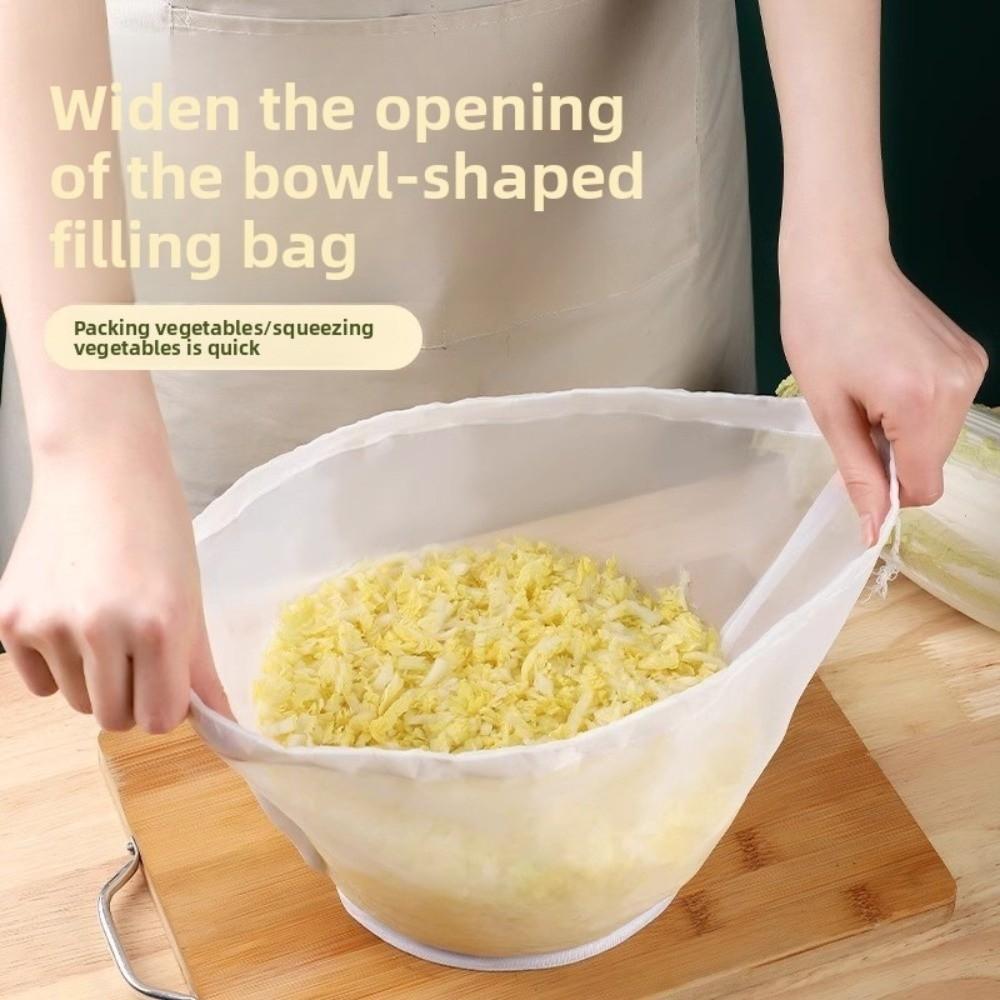 New Bowl Shape Cheese Cloth Bag Reusable with Closed Edges Mesh Bag Fine Mesh Soy Milk Bags Kitchen Gadget