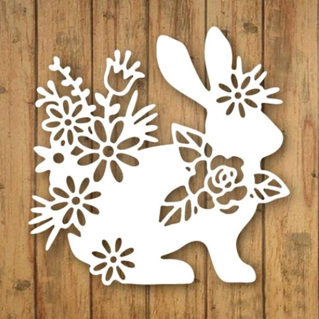 Rabbit Metal Cutting Dies Handmade Stencil Mold Embossing Pattern for Children Adults DIY Crafts Projects
