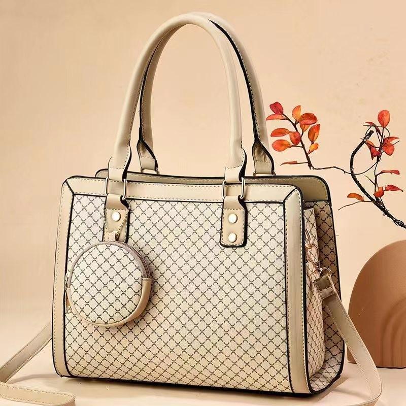 Stylish Large Capacity Pu Bucket Handbag With Color Block Design For Everyday Use