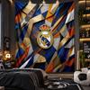 Arazzo da Appendere al Muro Stampa Real Madrid Tessuto per Soggiorno Camera da Letto Decorazione per la Casa
