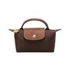 LE PLIAGE ORIGINAL Serie kurze Henkel Stoff Rindsleder Knödeltasche Kosmetiktasche Handtasche Damen Tan 34175089P81