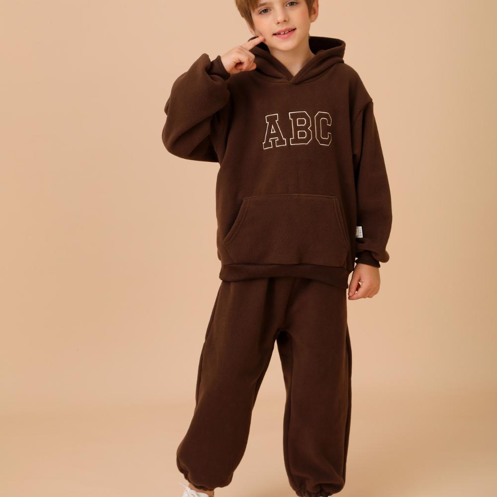 Vêtements de sport d'extérieur pour enfants shaker sweat à capuche imprimé ABC enfants garçons et filles automne survêtement décontracté