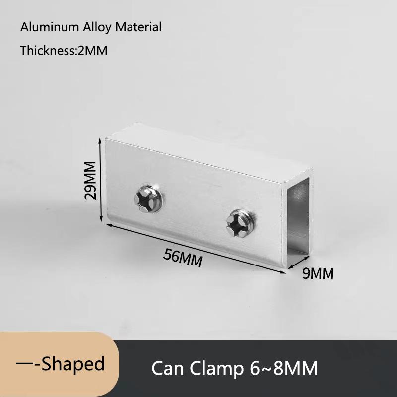 Glass Clamp Combination Fixing Clip for Showcase Fish Tank Cabinet Garden Fence Ceramic Tile Splicing DIY Panel Reinforced Clip