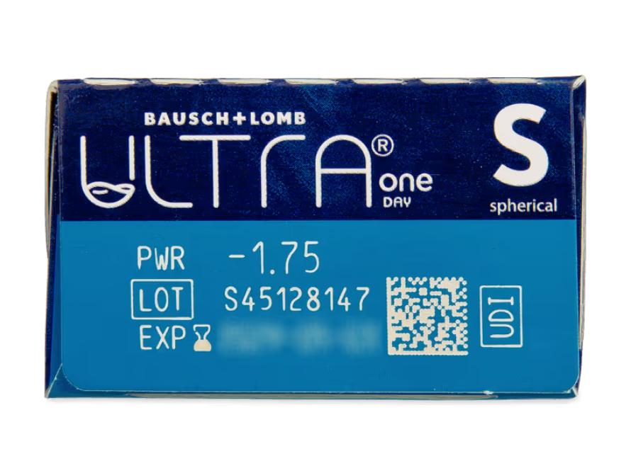 Bausch+Lomb Ultra One Day Spherical Day Lenses, Premium Contact Lenses, Soft, Pack of 30, BC 8.6mm, DIA 14.2