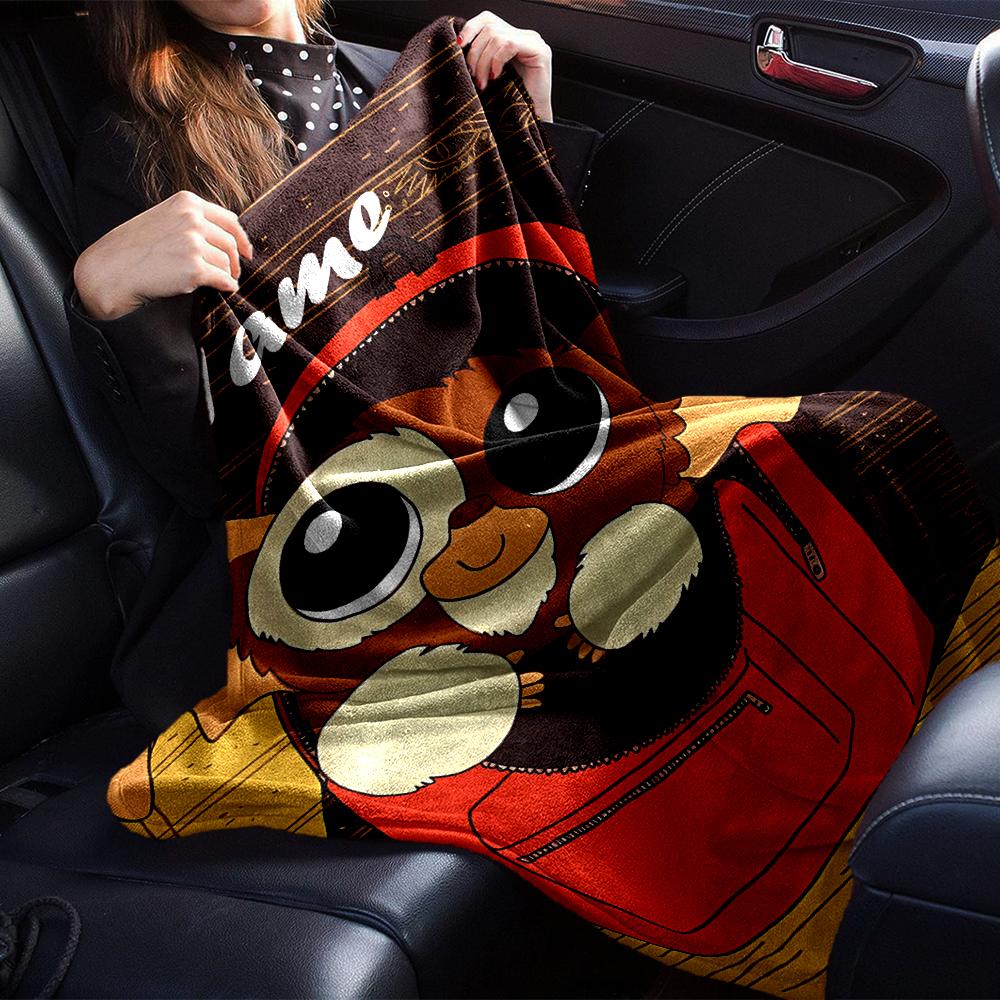 Custom Name Gremlins Theme Printed Blanket - Perfect for Couch, Bed, Travel & Outdoor Use | Machine Washable, Cozy & Durable.
