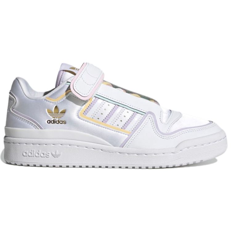 Adidas Originals Forum Plus Low Top Sneakers Women Sneakers White Pink Purple H05123