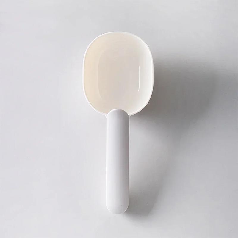 1Pcs Measuring Spoon with Bag Clip Sealing Long Handle Cute Scoop Rice Digging Flour Digging Rice Baking Pet Feeding Dog Cat Food