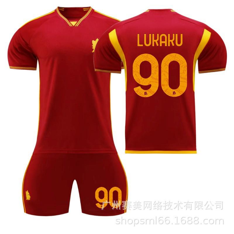 

2324 Rome Home No. 21 Dibala 90 Lukaku 9 Abraham Football Wear Set Ball Athletic 24#