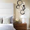5PCS/Set DIY Wall Art Home Decor Mural Wall Stickers 3D Circles Round Decals