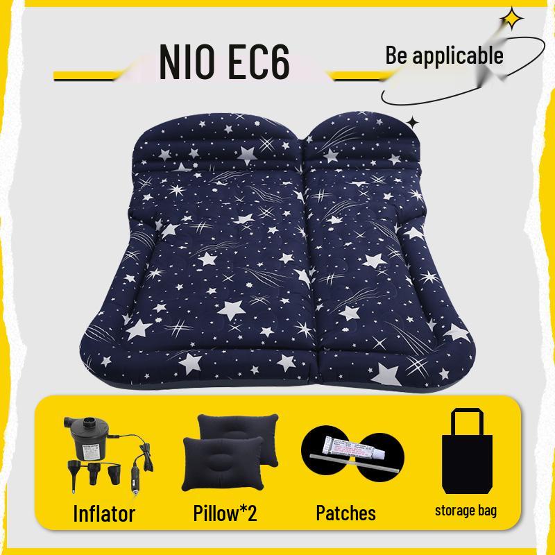 NIO EC6 Car Trunk Inflatable Mattress - Rear Vent, Double Sleeping Mat, Travel Folding Bed