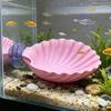 Betta Hammock Shell, Fish Hammock with Suction Cup, Betta Fish Resting Platform, Aquarium Accessory for Betta Fish Sleeping Resting Hiding Playing