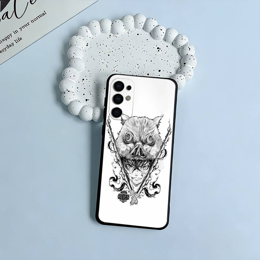 Popular Anime D-Demon Slaye Soft Silicone Case for Samsung S25, S24, S21, S22, S23, S30, Ultra, S20, Plus, FE, Lite-Black