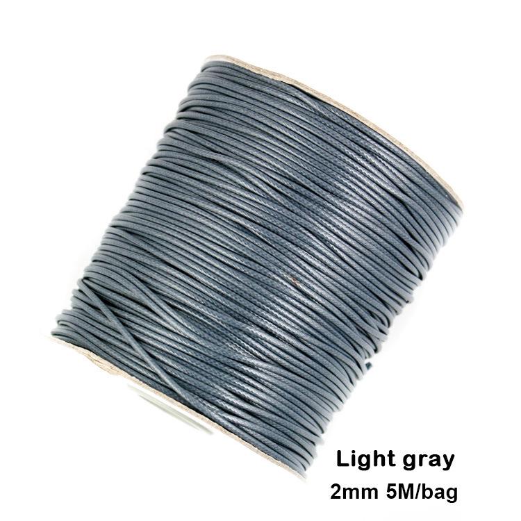 2mm Korean Waxed Cord Faux Leather Necklace Rope for DIY Jewelry Making & Bracelets.