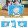 Silicone Protective Case With Rotating Handle Stand XiaoDu S12 Learning Tablet 10.1 Inch Cartoon Bubble Design