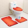 Christmas Bathroom Floor Mat Toilet Three-Piece Set