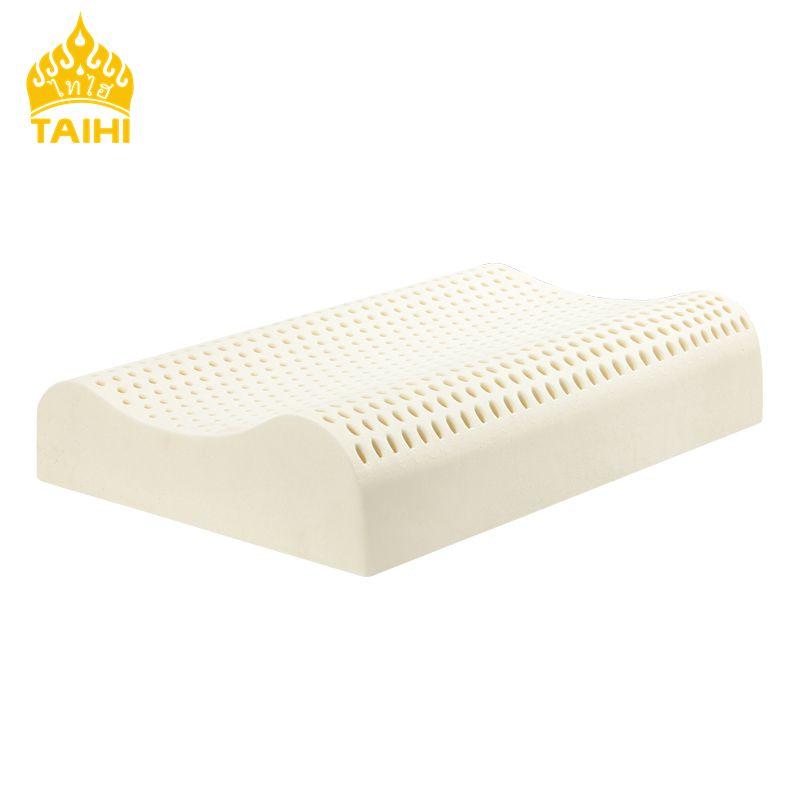 TAIHI High Quality Latex Pillow Thailand Massage Remedial Neck Pain Protect Cervical Health Care Orthopedic Pillows For Sleeping
