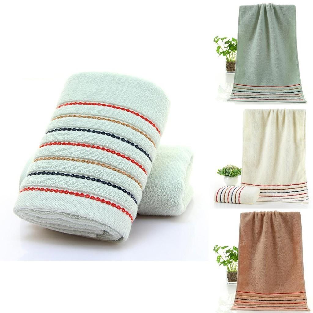 Large Striped Cotton Towel Soft And Absorbent Bath And Shower Towel For Adults And Kids
